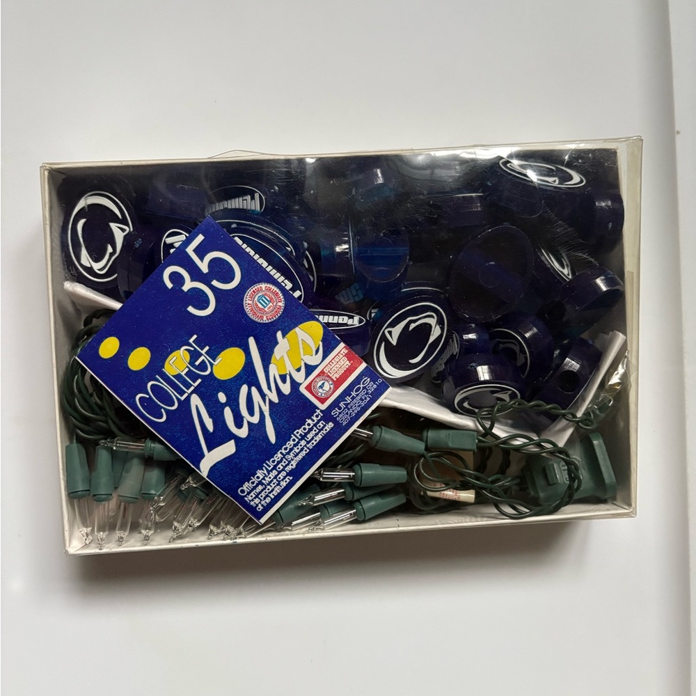 Vintage 1996 Penn State University String Lights